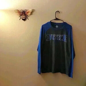 Colosseum Duke Blue Devils long sleeve shirt, medium, Gray and blue